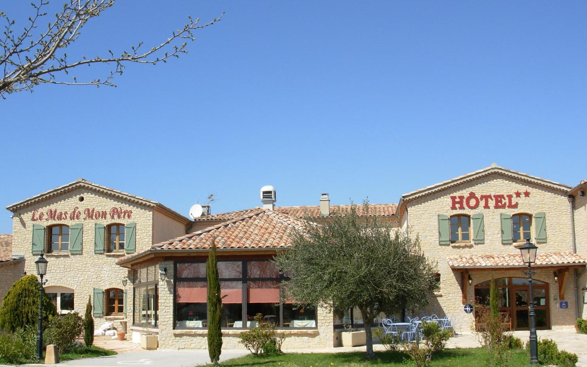 Logis Hotel Restaurant Le Mas De Mon Pere Saint-Jean-le-Centenier Exteriör bild